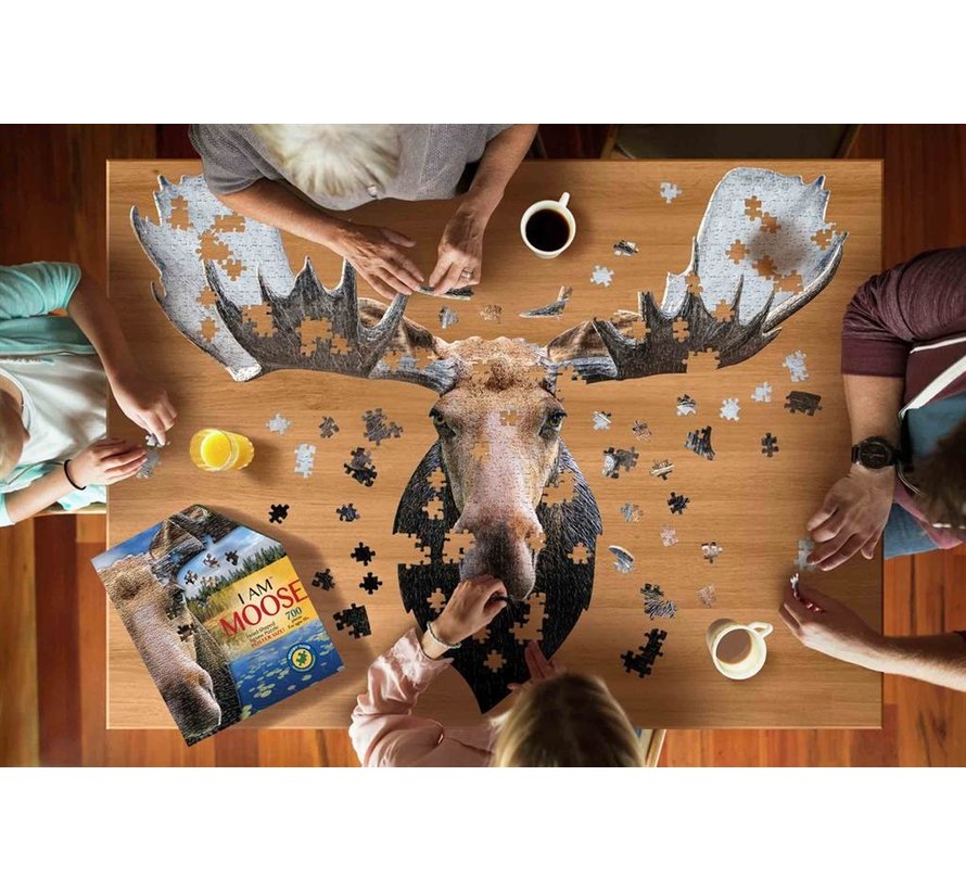 Puzzel Eland I AM Moose Poster Size 700pcs