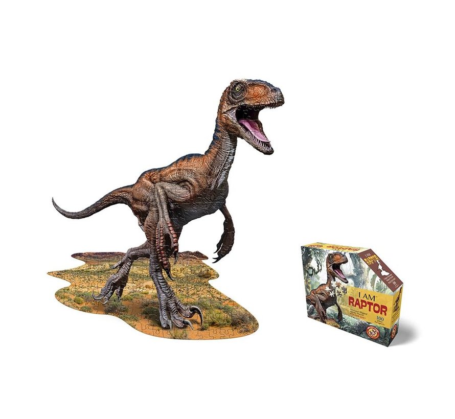 Puzzel Dino I AM Raptor 100pcs