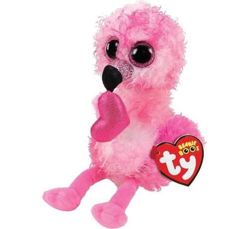 ty Beanie Boo's Dainty Heart Flamingo 15cm