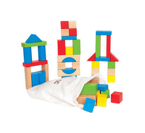 Hape Blokkenset Hout 50-delig