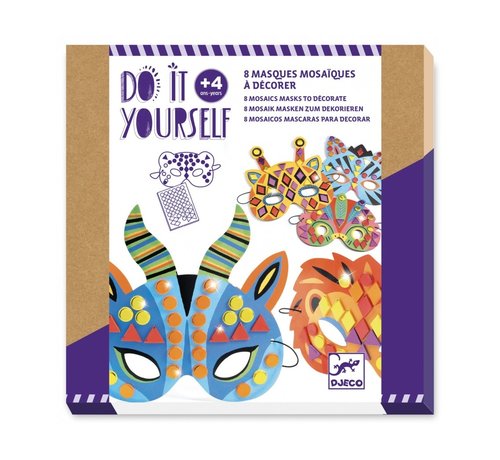 Djeco Do It Yourself Masks Jungle Animals