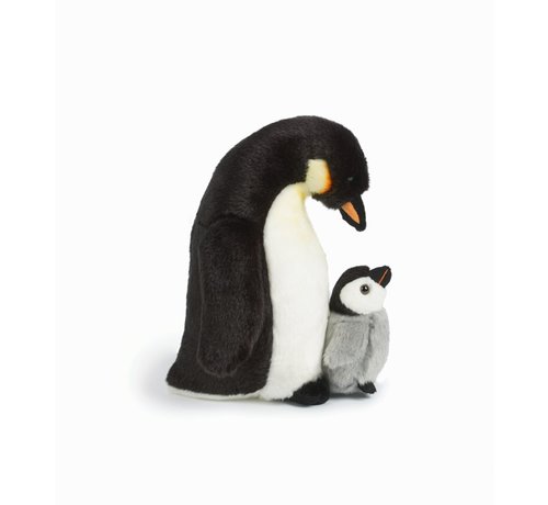 Living Nature Stuffed Animal Penguin with Chick