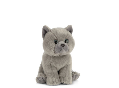 Living Nature Stuffed Animal British Grey Shorthair Kitten