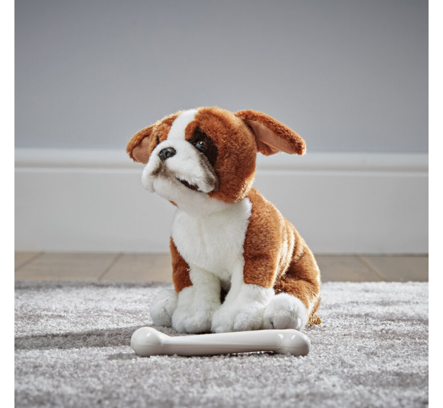 Knuffel Hond Boxer Zittend 20 cm