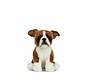 Knuffel Hond Boxer Zittend 20 cm