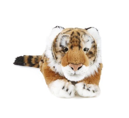 Living Nature Knuffel Tijger Liggend 45 cm