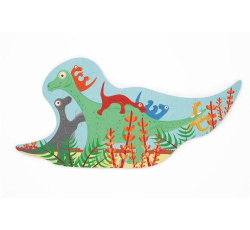 Scratch Contour Puzzel Dino 30 pcs