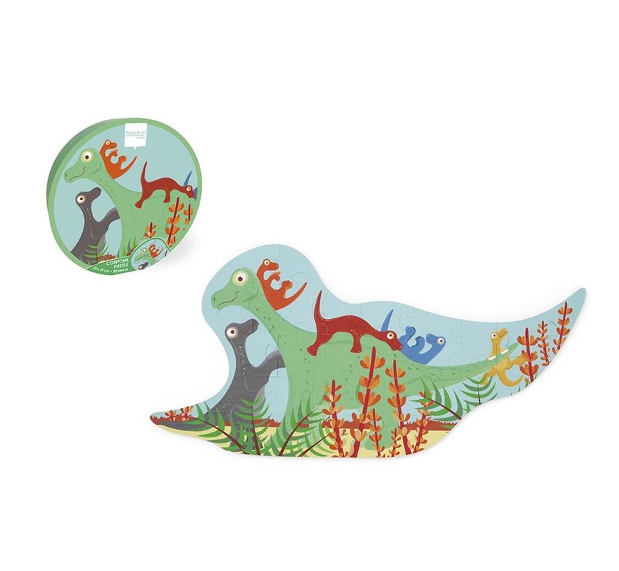 Contour Puzzel Dino 30 pcs