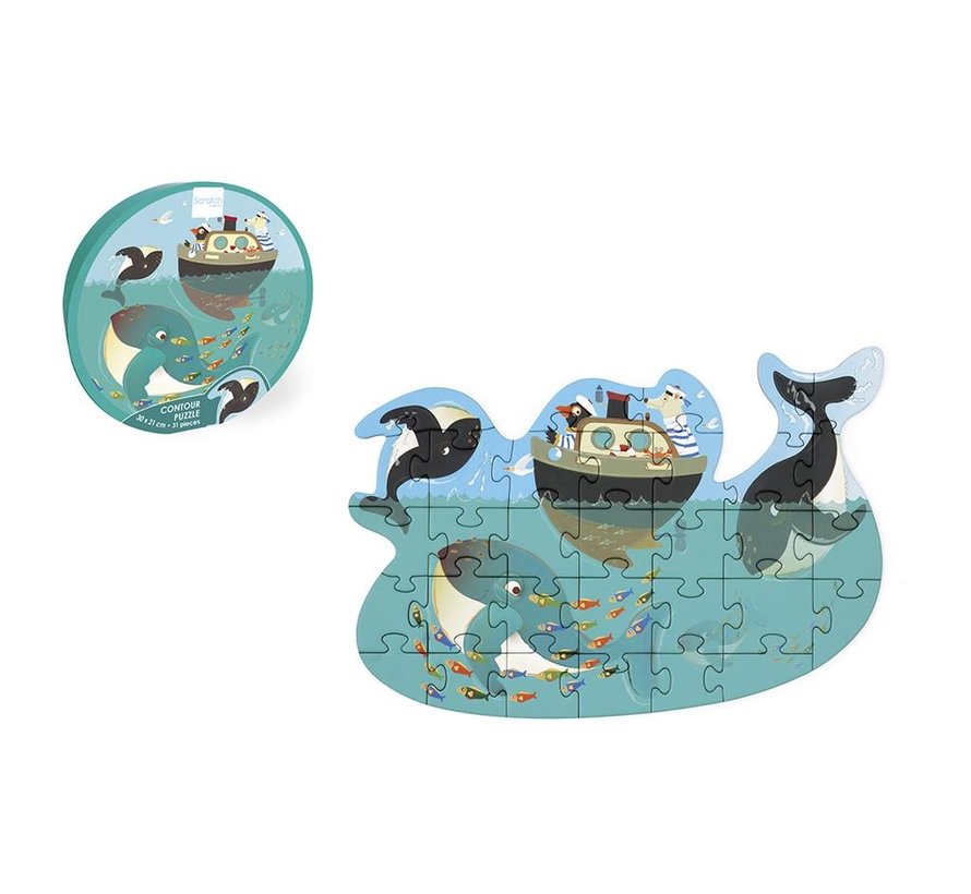 Contour Puzzel Walvissen 31 pcs