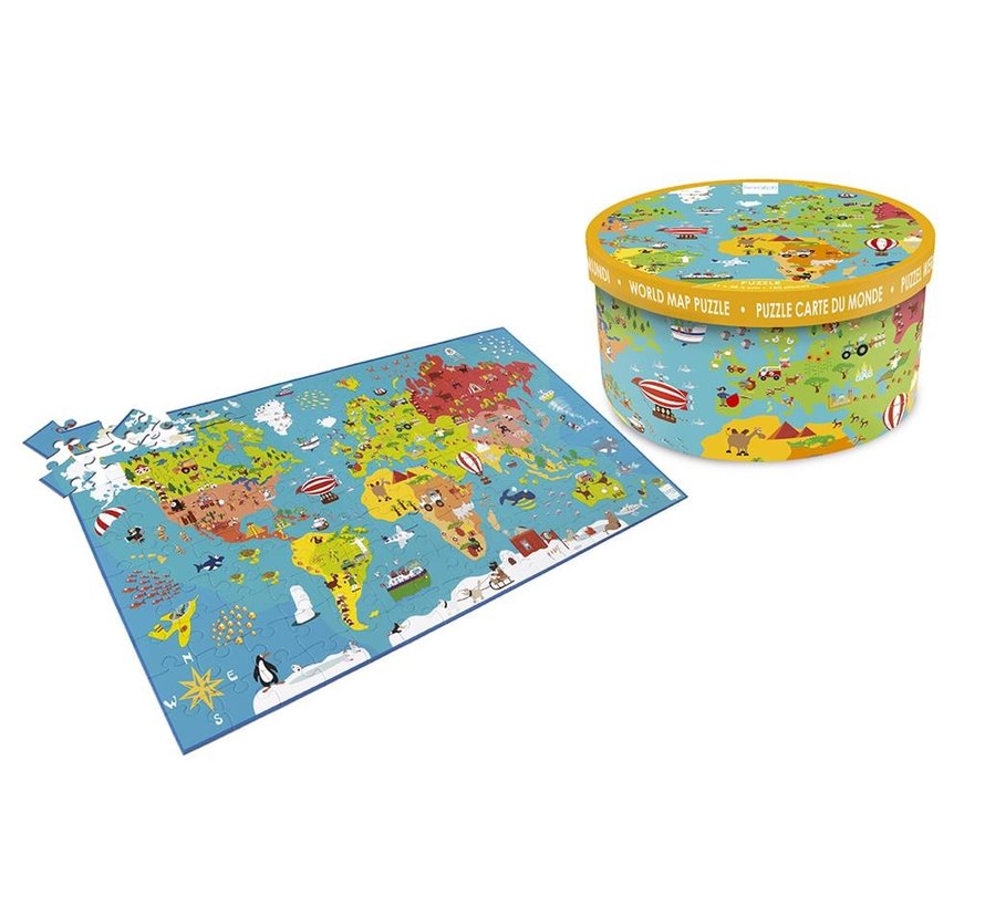 Puzzel Wereldkaart XXL 150 pcs