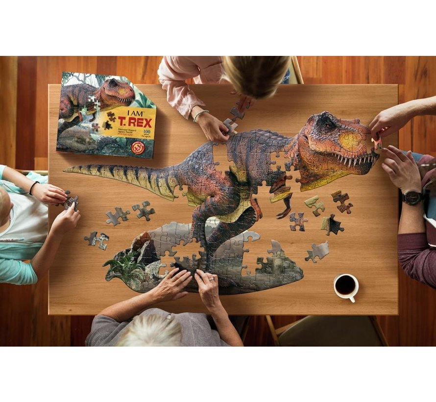 Puzzel Dino I AM T-Rex 100pcs