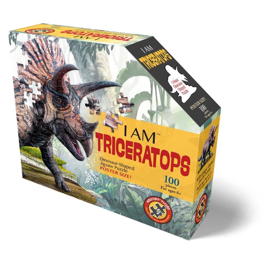 Puzzel Dino I AM Triceratops 100pcs