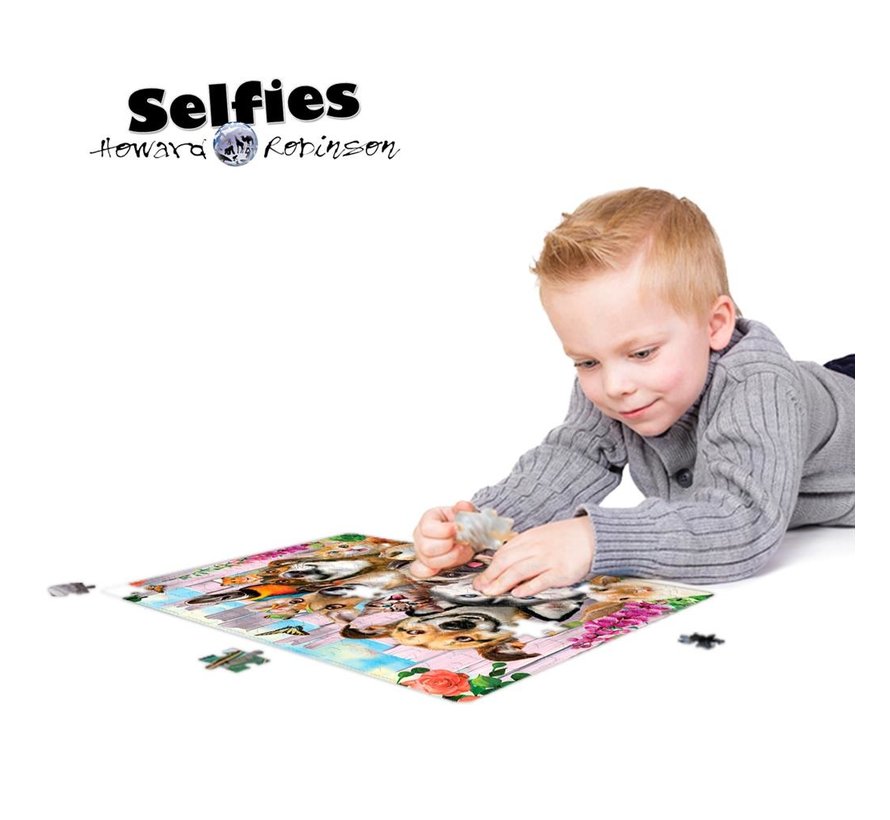 Puzzel 3D Huisdieren Selfie 61pcs