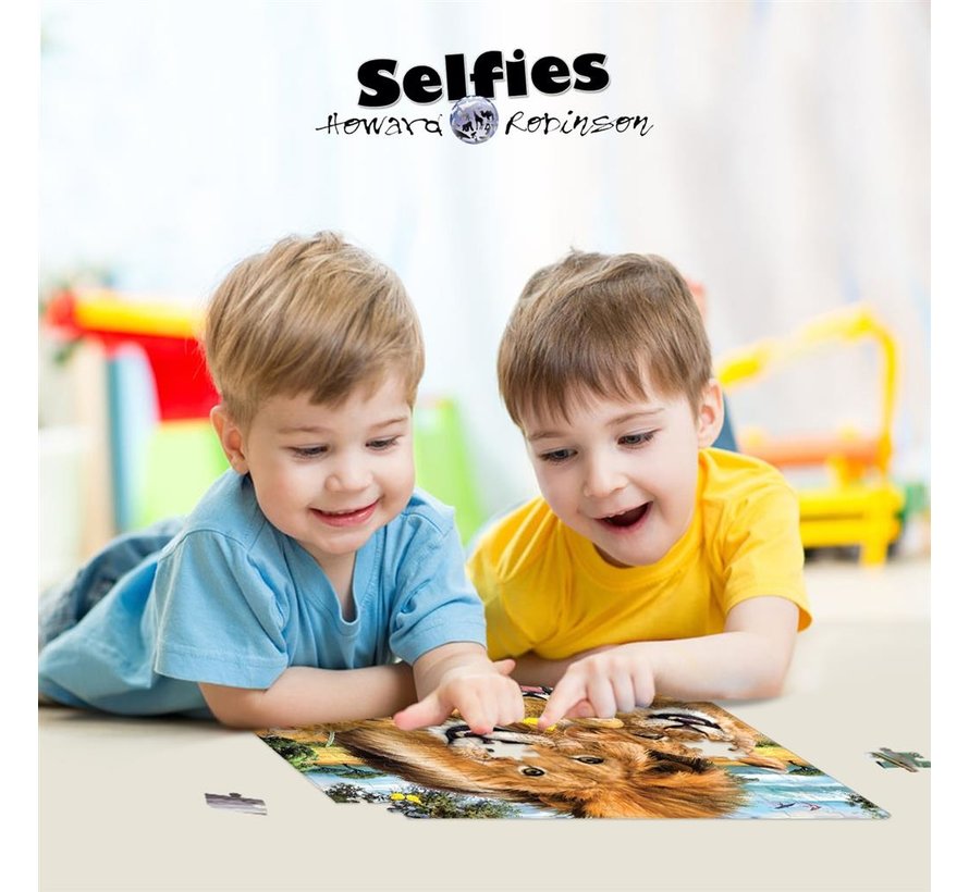 Puzzel 3D Leeuwen Selfie 63pcs