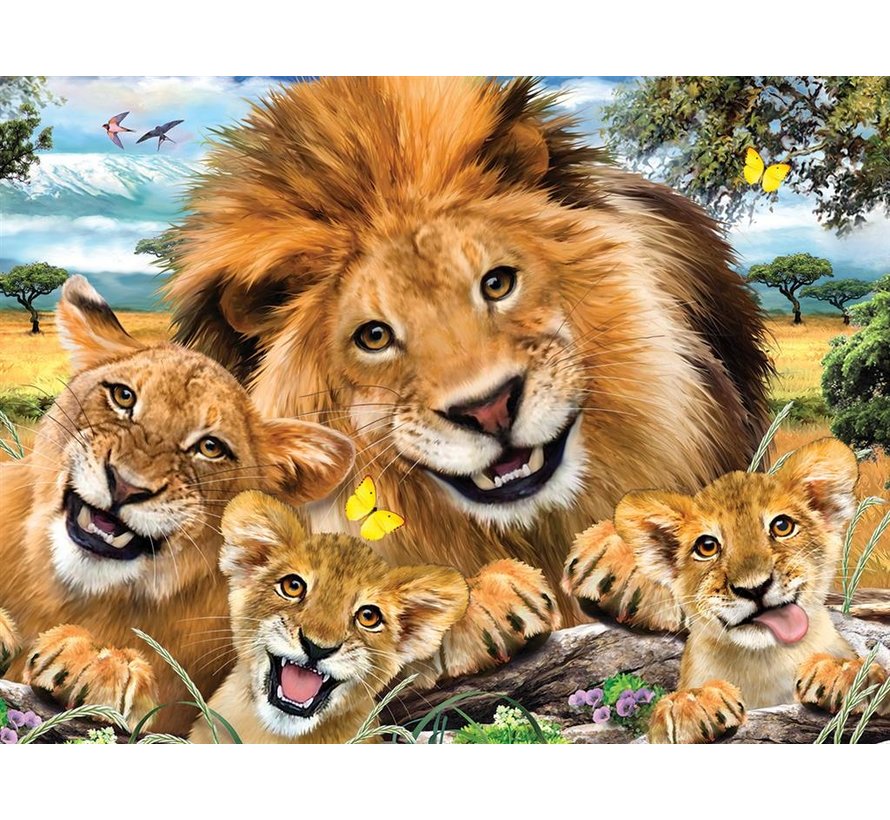 Puzzle 3D Lion Selfie 63pcs