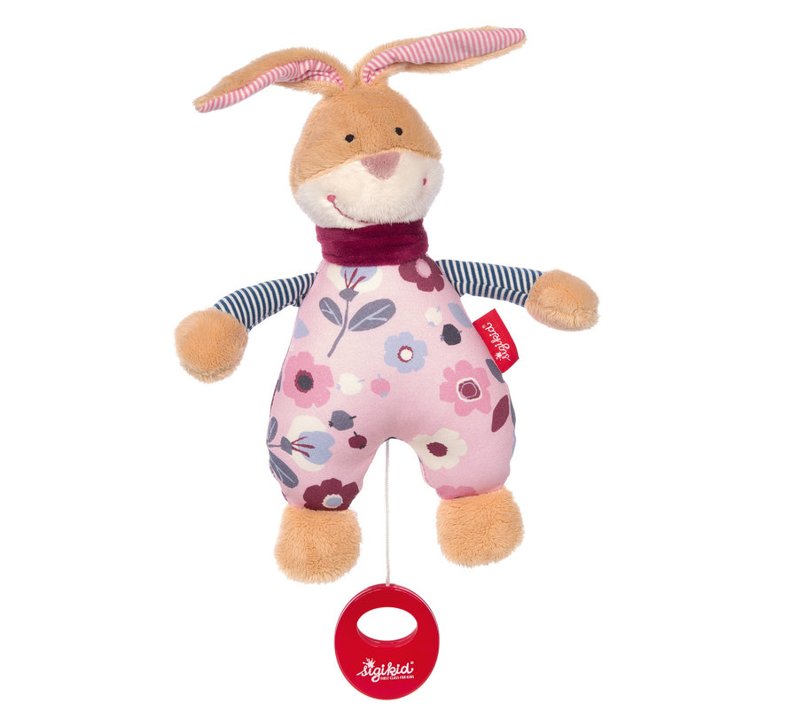Musical Soft Toy Bunny Rosalie Rose