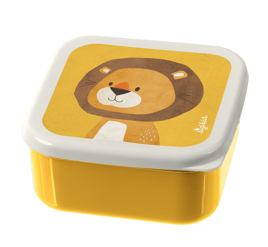 Three-piece set lunchbox lion