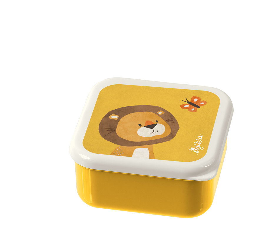 Lunchbox Snackbox Leeuw 3-delig