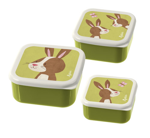 sigikid Three-piece set lunchbox rabbit