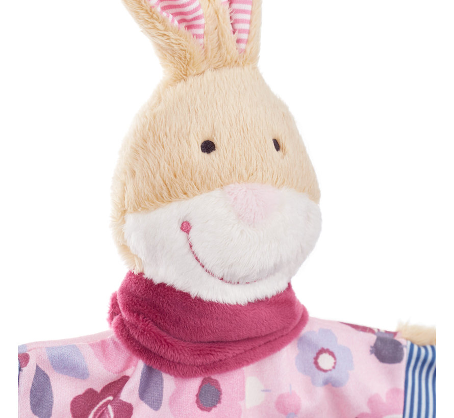 Hand Puppet Lovey Bunny Rosalie Rose