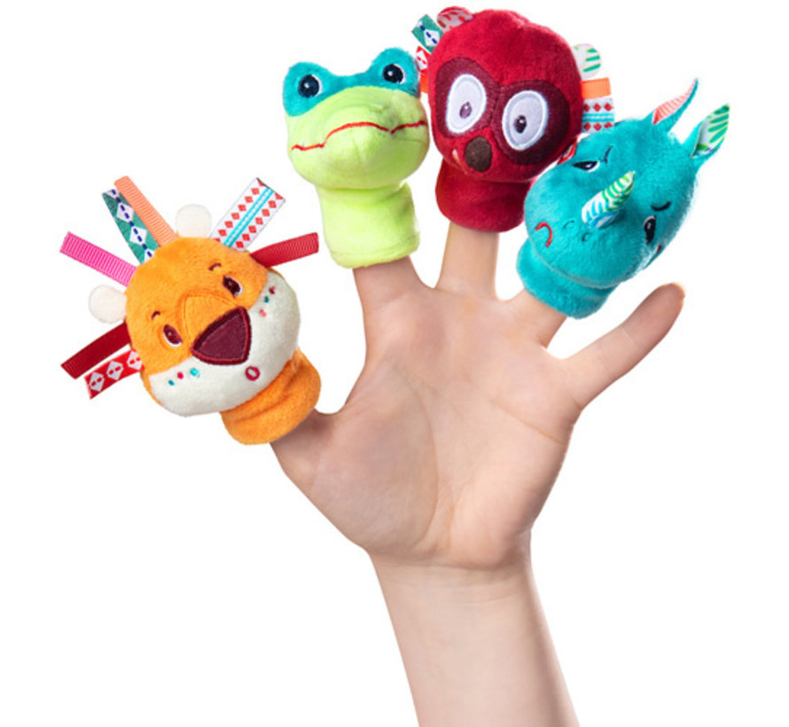 Jungle Finger Puppets 4-pcs