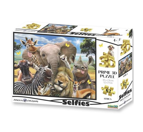 Prime 3D Puzzle 3D Africa Selfie 63pcs