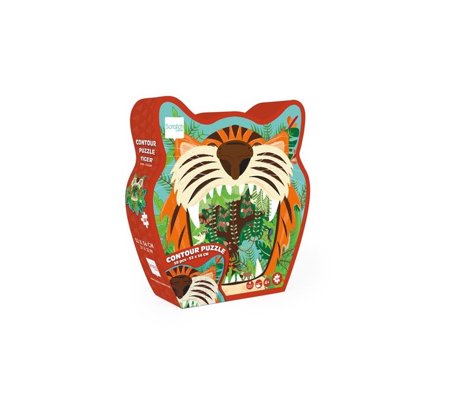 Contour Puzzel Tijger 59pcs