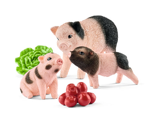 Schleich Miniature Pig Mother and Piglets 42422