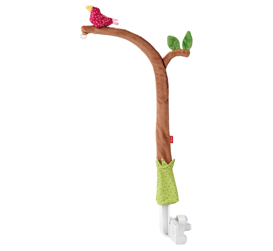 Mobile holder branch with bird