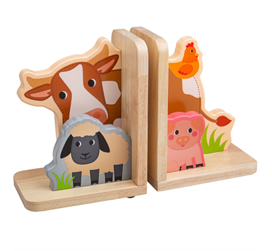 Bookends Farm Animals