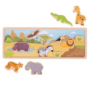 Bigjigs Magneetbord Safari Dieren