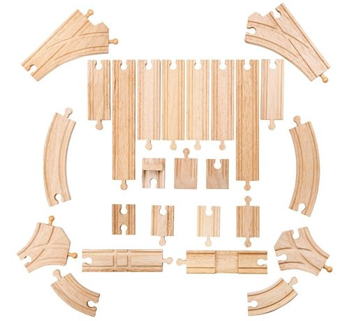 Bigjigs Low Level Track Expansion Pack