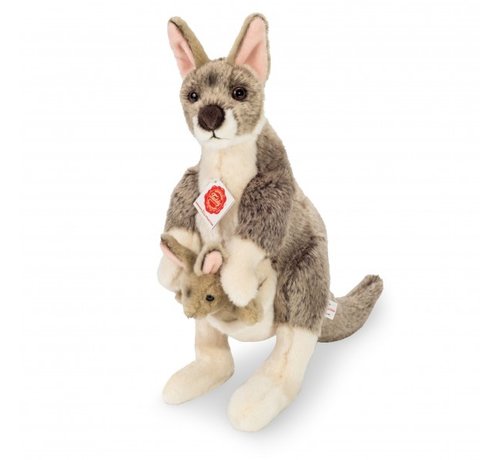 Hermann Teddy Stuffed Animal Kangaroo met Jong
