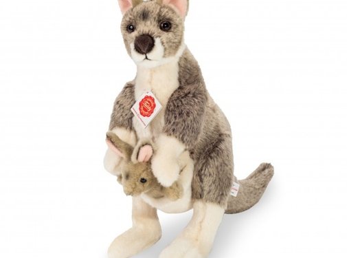 Hermann Teddy Knuffel Kangoeroe met Jong