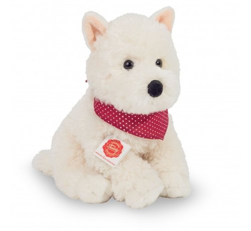 Hermann Teddy Knuffel Hond West Highland Terrier Zittend