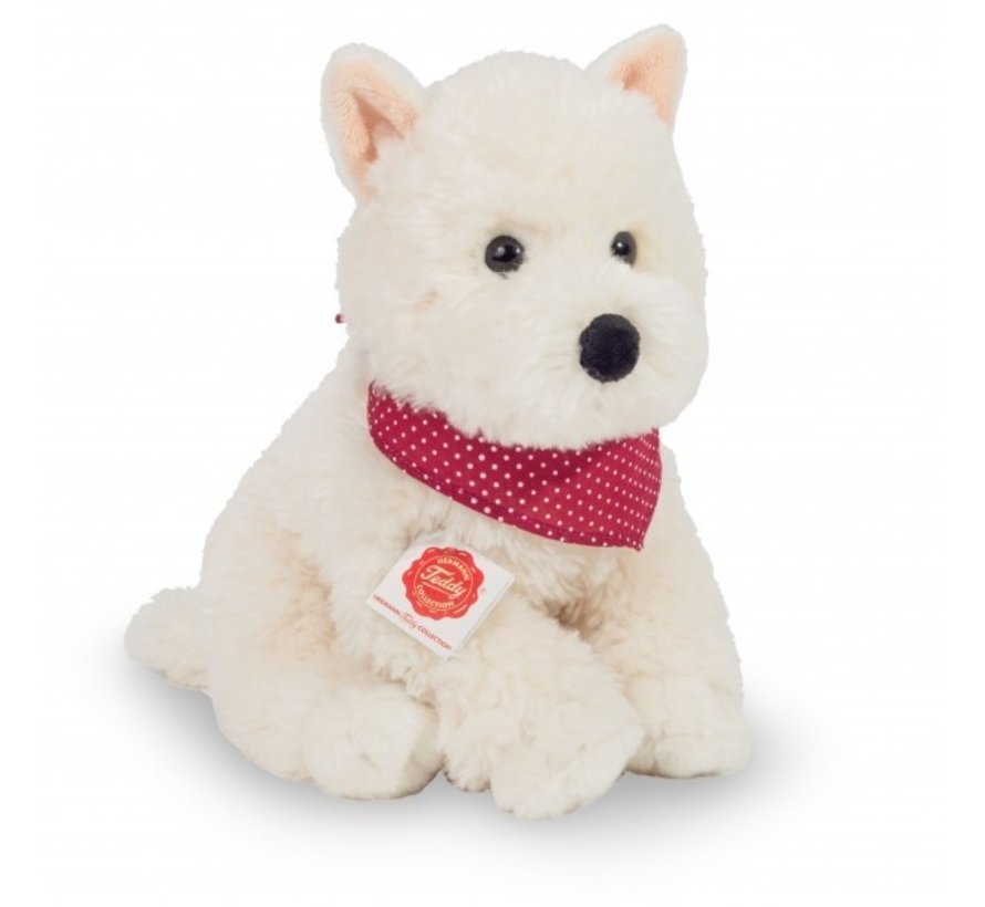 Knuffel Hond West Highland Terrier Zittend