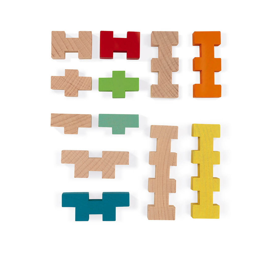 Construction Set Wood 100-pcs