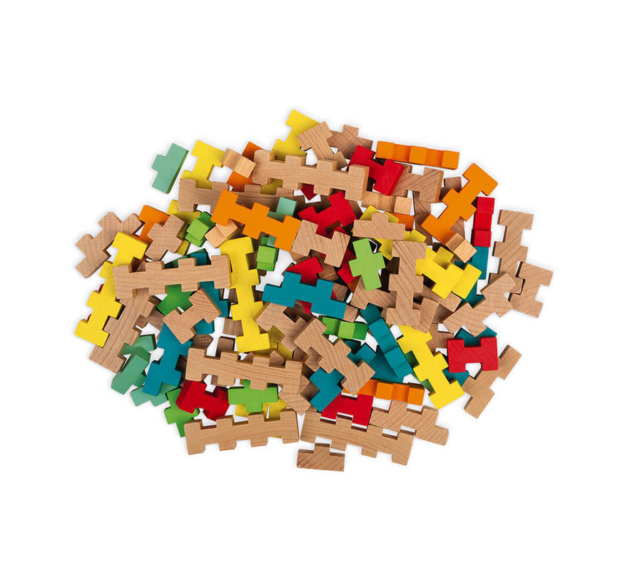 Construction Set Wood 100-pcs