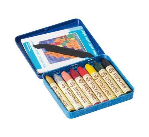 Stockmar Wax Crayons Tincase 8 Stick Ass.2