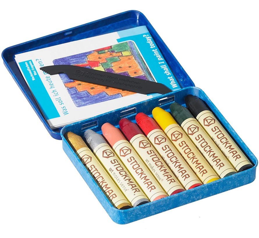 Wax Crayons Tincase 8 Stick Ass.2