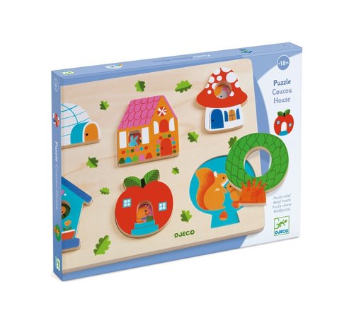 Djeco Relief Puzzle Coucou House