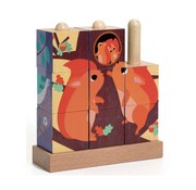 Djeco 9 Wooden Blocs Puzzle Puzz Up Forest