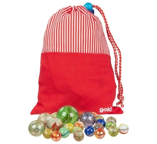 GOKI My marble bag with 50 marbles