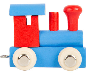 Small Foot Letter Train Blue and Red Wood