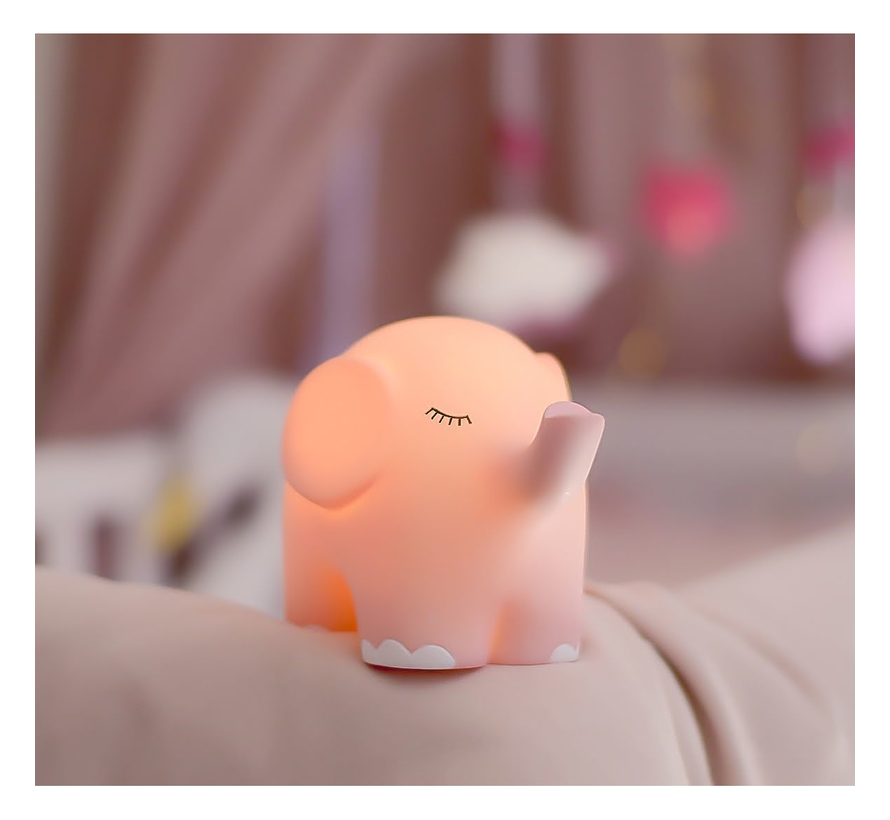 Nightlight Elephant Pink LED