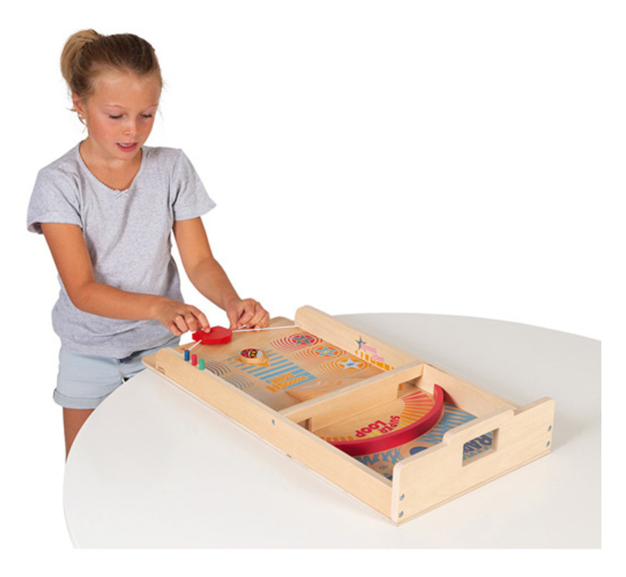 Retro Wooden Paddle Game