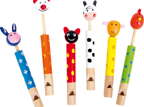 Small Foot Animal Flutes Wood Set 6-pcs