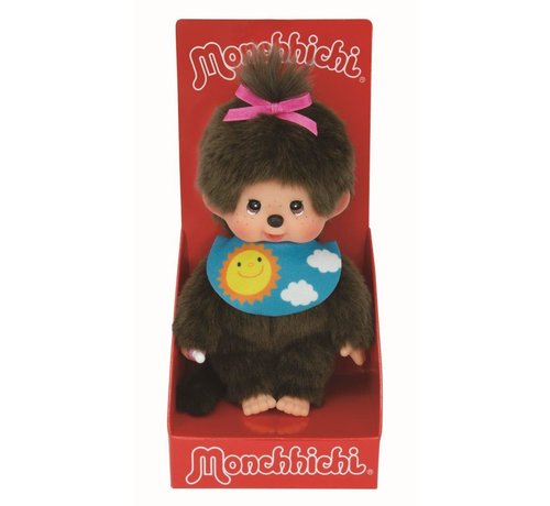 Monchhichi Knuffel Pop Meisje met Slab 20 cm