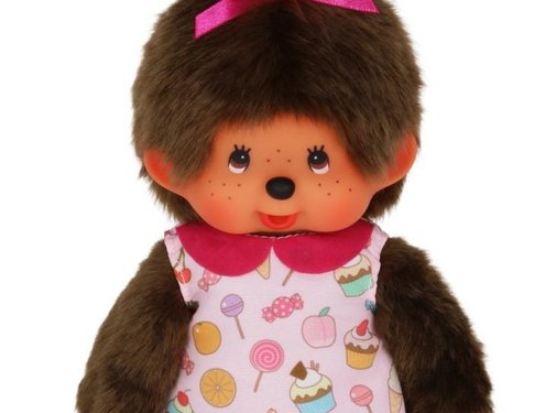 Monchhichi Plush Doll Girl with Candy Dress