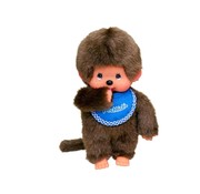 Monchhichi Knuffel Pop Jongen met Slab Blauw 20 cm